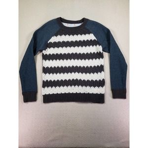Joe Fresh Sweater Mens Small‎ S Pullover Blue Gray Fleece Acrylic Polyester